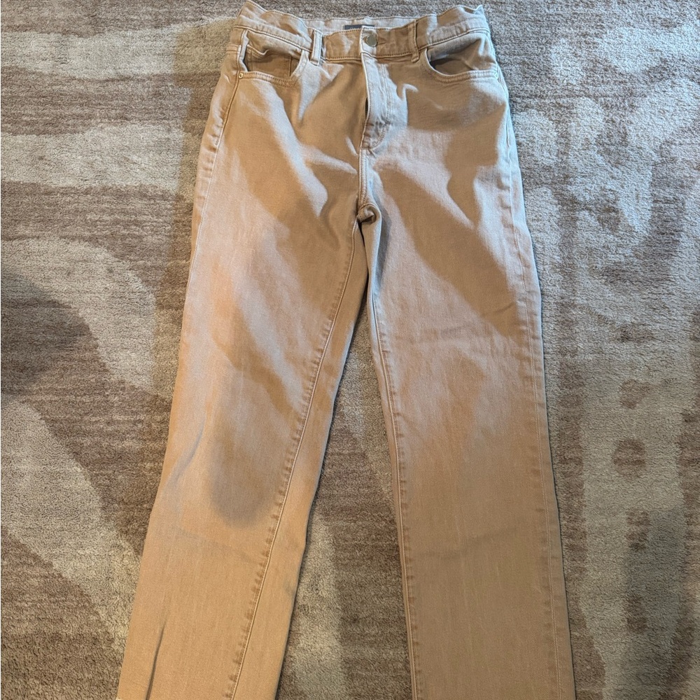 DL1961 Women's Straight Leg Jeans in Tan